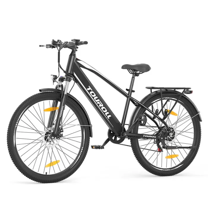 Vélo de Trekking Touroll J1 - Moteur 250 W - Roues 27,5 Pouces - Batterie 15.6Ah - Autonomie 100 km - Frein à Disque Mécanique
