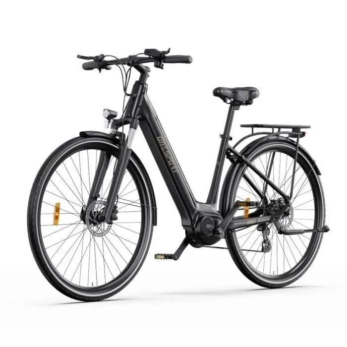 velo electrique adulte ONESPORT OT07 27.5 pouces Moteur 250W Autonomie 90km Amortisseur avant Batterie 36V10.4Ah Noir