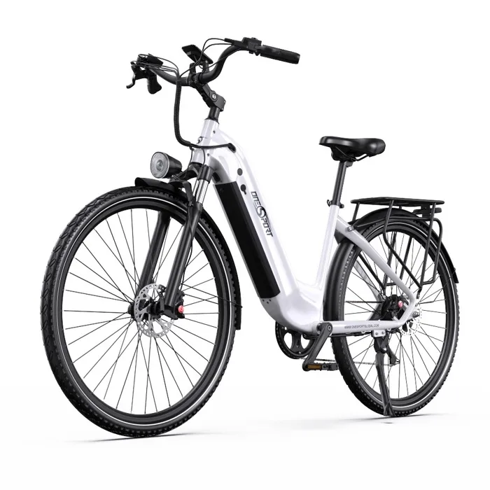 Vélo électrique ONESPORT, Blanc, Moteur 250W, Application Bluetooth, 4 Vitesses, 40NM de Couple, 130KM d’autonomie en Mode Assistée – Image 4