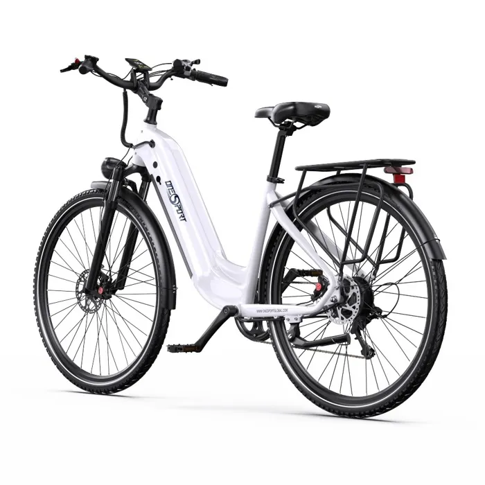 Vélo électrique ONESPORT, Blanc, Moteur 250W, Application Bluetooth, 4 Vitesses, 40NM de Couple, 130KM d’autonomie en Mode Assistée – Image 5