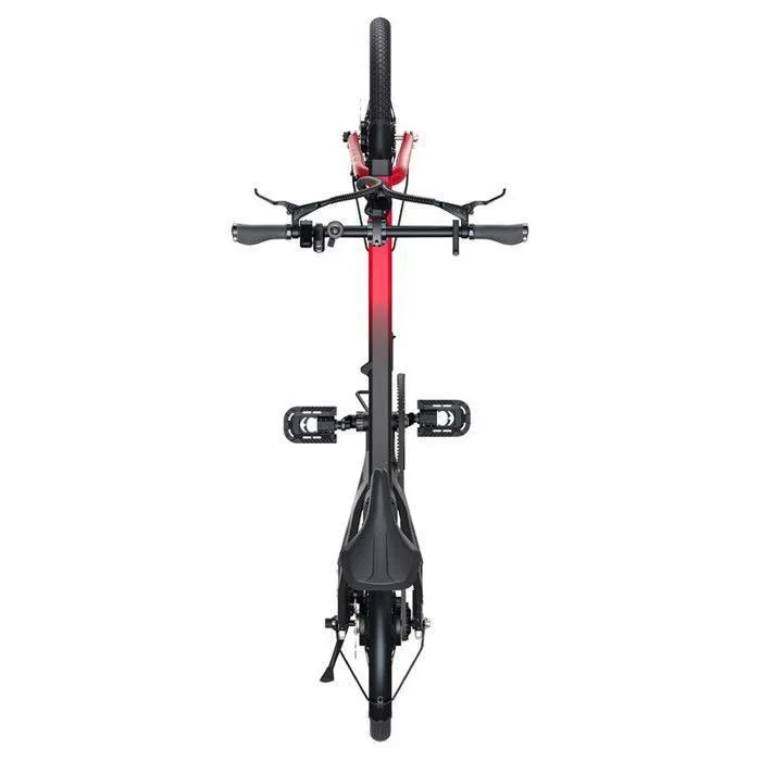 velo electrique pliable ENGWE P20 20 pouces vélo de ville Autonomie 100km Moteur 350W 32km/h Frein à disque Batterie 36V9.6Ah rouge – Image 4