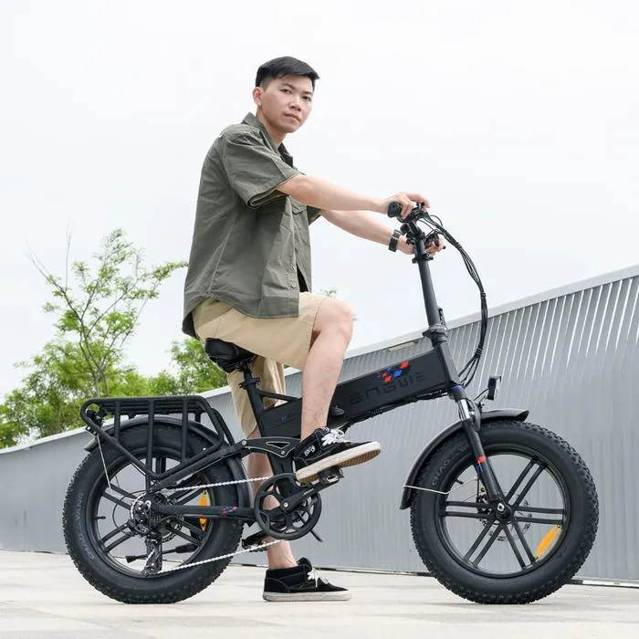 Velo electrique pliable ENGWE ENGINE X Autonomie 120km 42km/h Tout suspendu Batterie 48V13Ah Pneus 20 pouces VTT Fat bike Rouge – Image 5