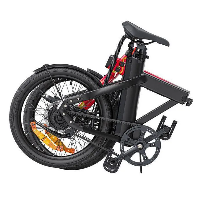 velo electrique pliable ENGWE P20 20 pouces vélo de ville Autonomie 100km Moteur 350W 32km/h Frein à disque Batterie 36V9.6Ah rouge – Image 5