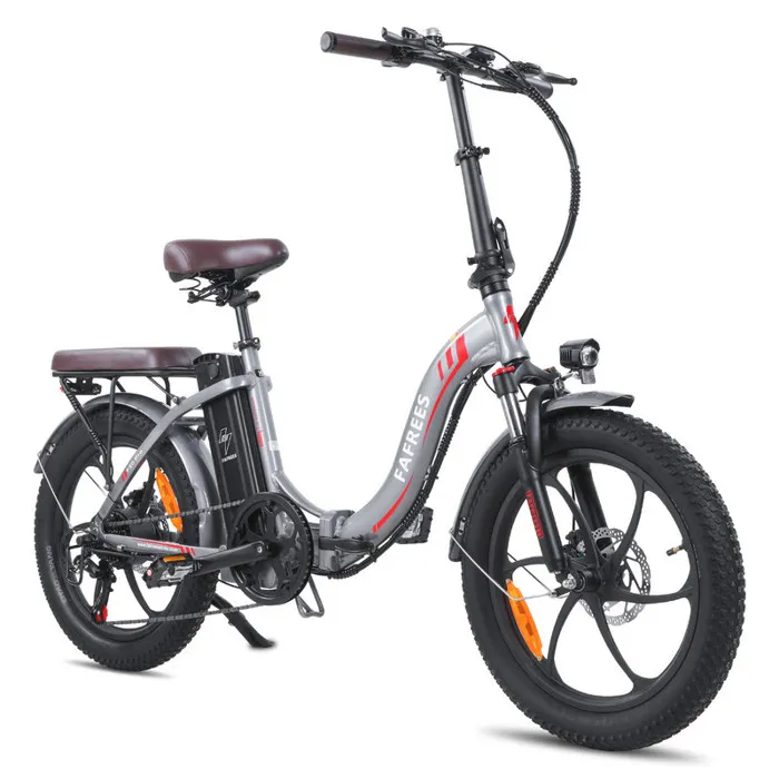 Vélo électrique pliant 20" FAFREES F20 Pro - Moteur 250W Batterie Amovible 36V 18Ah - Shimano 7 Vitesses -Autonomie 150km, Gris