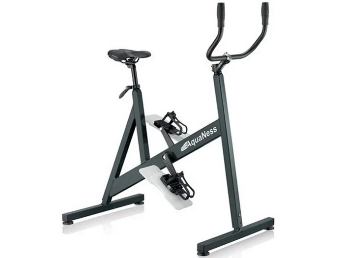Vélo d'aquabike AquaNess piscine V1 gris ardoise