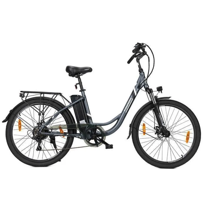 Vélo de Ville Électrique Touroll B1 - Moteur 250W -Batterie 15,6 Ah - Vitesse Max 25 km/h - Shimano 7 Vitesses - Pneu 26 x 1.95" – Image 2
