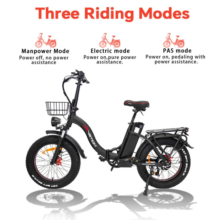 Vélo électrique - DRVETION - CT20 - 750W - Batterie 20AH - Fatbike Noir – Image 2