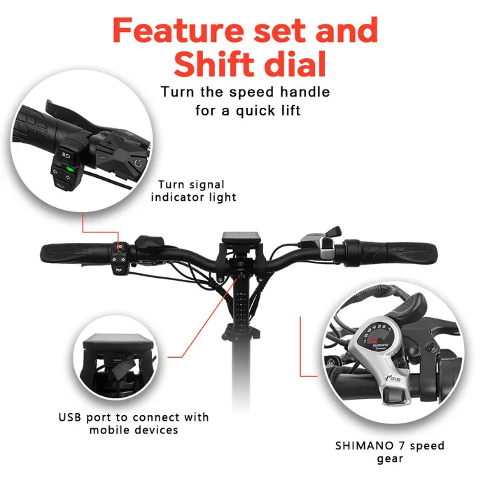 Vélo électrique - DRVETION - CT20 - 750W - Batterie 20AH - Fatbike Noir – Image 3