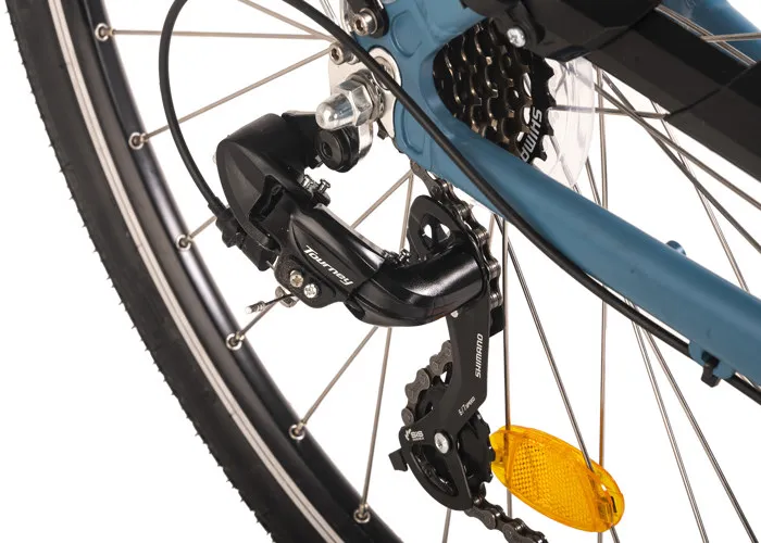 Vélo électrique Femme 28" Hollandia Optima Basic HC 46 cm Bleu 250 Watt batterie 36 V/13 Ah Li-Ion 7 vitesses – Image 3