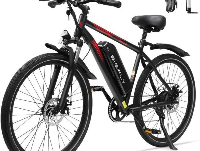VÉLO ÉLECTRIQUE Femme/Homme BIGFLY BK15 80km 7 VITESSES EBIKE SHIMANON PL