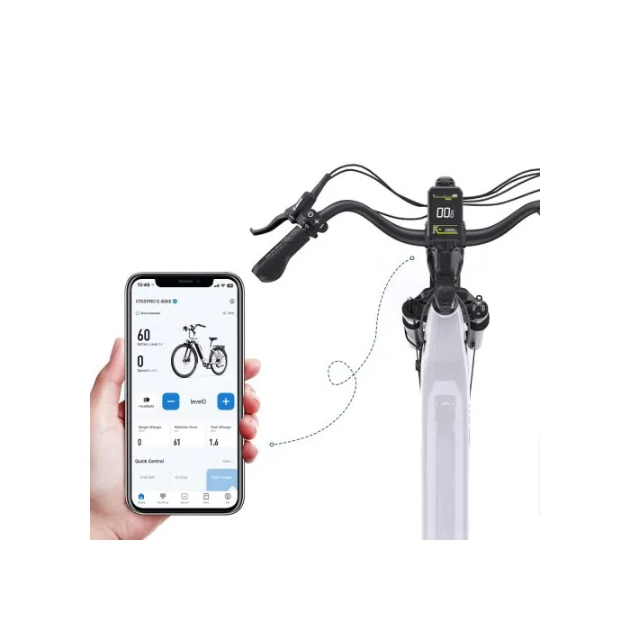 Vélo électrique homme/femme ONESPORT OT05 PRO 250 W 36 V 22,5 Ah 27,5 pouces 140 km – Image 2