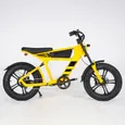 Vélo électrique MANGOSTEEN FT03, JAUNE, Avant et Arrière Anti-Choc Fat Pneu Vélo, 48V750W 4500MAH 45KM/H 15° – Image 4