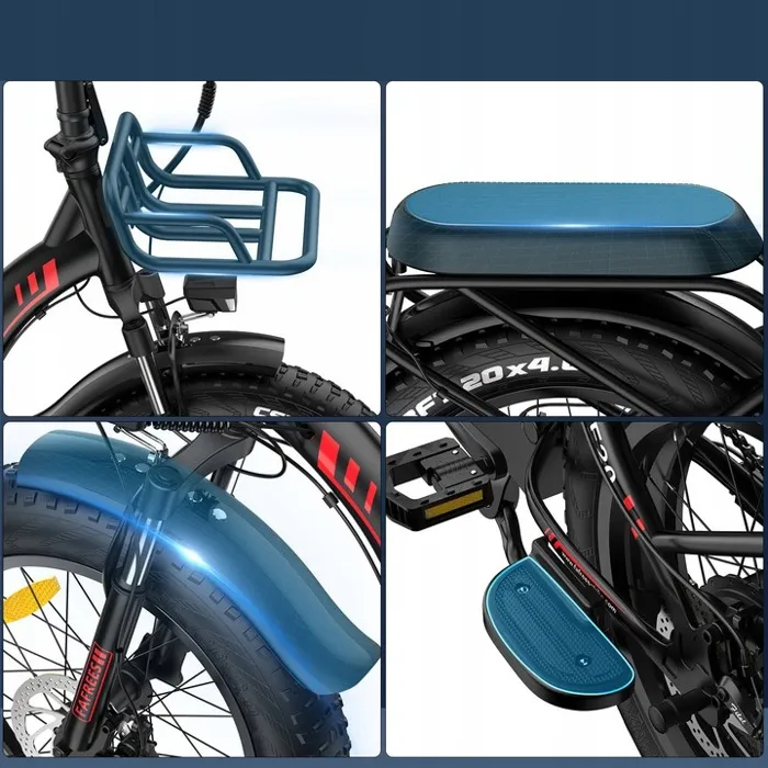vélo électrique Pliable FAFREES F20 MAX- Moteur 500W - Autonomie 120km - SAMSUNG Batterie 22.5Ah- Shimano 7 vitesses - Homme VAE – Image 4