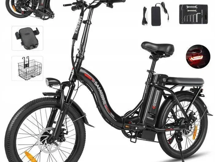 Vélo Électrique - samebike CY20 - Moteur 350W - Batterie 36V 13AH - Autonomie 60Km - SHIMANO 7 speed Homme/Femme VAE