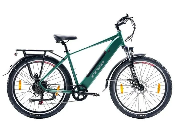 Vélo électrique TTGO M310, Vert, Moteur 500W, Batterie 48V15Ah, Vélo de Ville, 27.5 Pouces