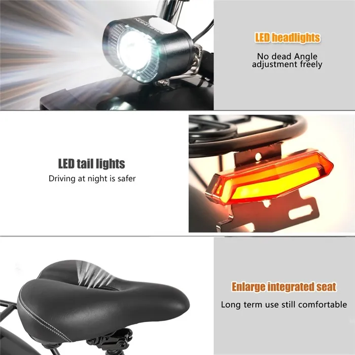 Vélo électrique CMACEWHEEL – Moteur 500 W, batterie 48 V 18 Ah, Shimano 7 vitesses, autonomie 80 km, gris – Image 4