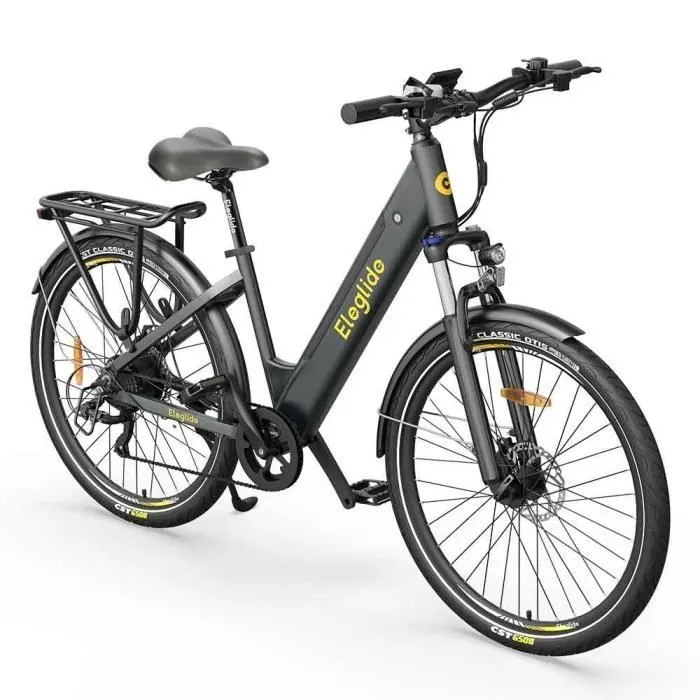 VTC Électrique ELEGLIDE T1 STEP-THRU Vélo Électrique, 250W 36V Moteur, 13Ah Batterie Amovible, 27.5 Pouces, Shimano 7 Vitesses – Image 3