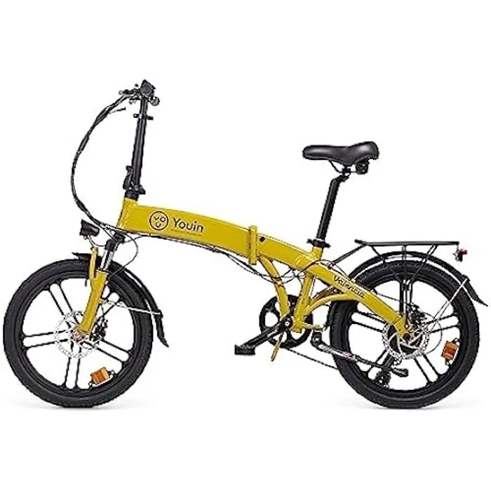 Vélo électrique pliable - YOUIN - Valencia - 20 pouces - Autonomie 45 km - Moteur 250 W